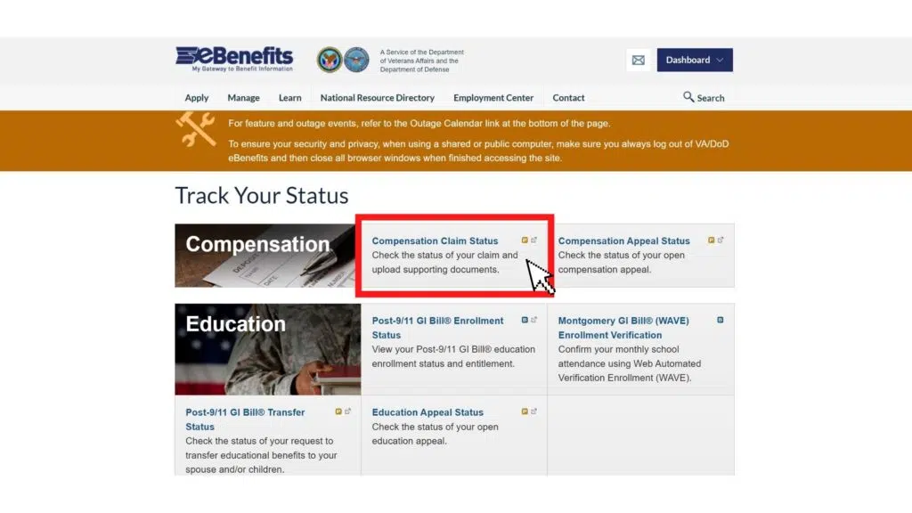 Checking-the-status-of-your-VA-Claims